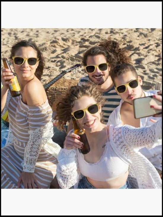 12 Pack Metallic Gold Sunglasses Bulk Retro 90s Party Favor Glasses for Women